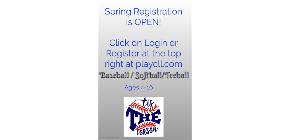 Spring Registration is OPEN
