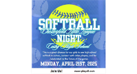 Softball Night at Cosby High School